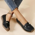 thumbnail image 7 of Eltusu Women Loafer Flat Shoes, Round Toe No Slip Comfort Breathable Dress Shoes Black Size 6.5, 7 of 7