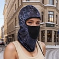thumbnail image 5 of Unique Bargains 1 Pc Snake Pattern Balaclava Face Mask Navy Blue, 5 of 5