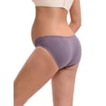 thumbnail image 2 of DARING DIVA Maternity Low Waist Briefs 4 Pack S 1 White 1 Dark Purple 1 Beige 1 Blue, 2 of 6