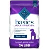 Blue Buffalo Basics Skin & Stomach Care Turkey and Potato Dry Dog Food for Adult Dogs, Whole Grain, 24 lb. Bag