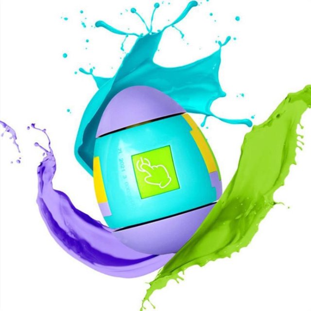 Creative Tumbler Toy Desktop Finger Building Block Gyro Egg Rotating Toys Juguete De Descompresión Para Niños Y Adultos Inevent FN006354-00
