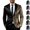 Blue, variant on Mens Formal Blazer,Weddings Galas Evening Events Suit Blazer Gold Size 2XL
