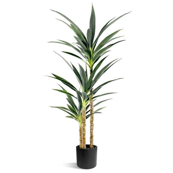 Waoops Artificial Yucca Tree 4.5Ft Faux Agave Plant For Home Office Decor Indoor Outdoor
