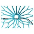 thumbnail image 2 of Xayoca Limited Teal Bunjo Steel Folding Chair for Dorms, Living Rooms and Bedrooms, 1 Piece, 2 of 4