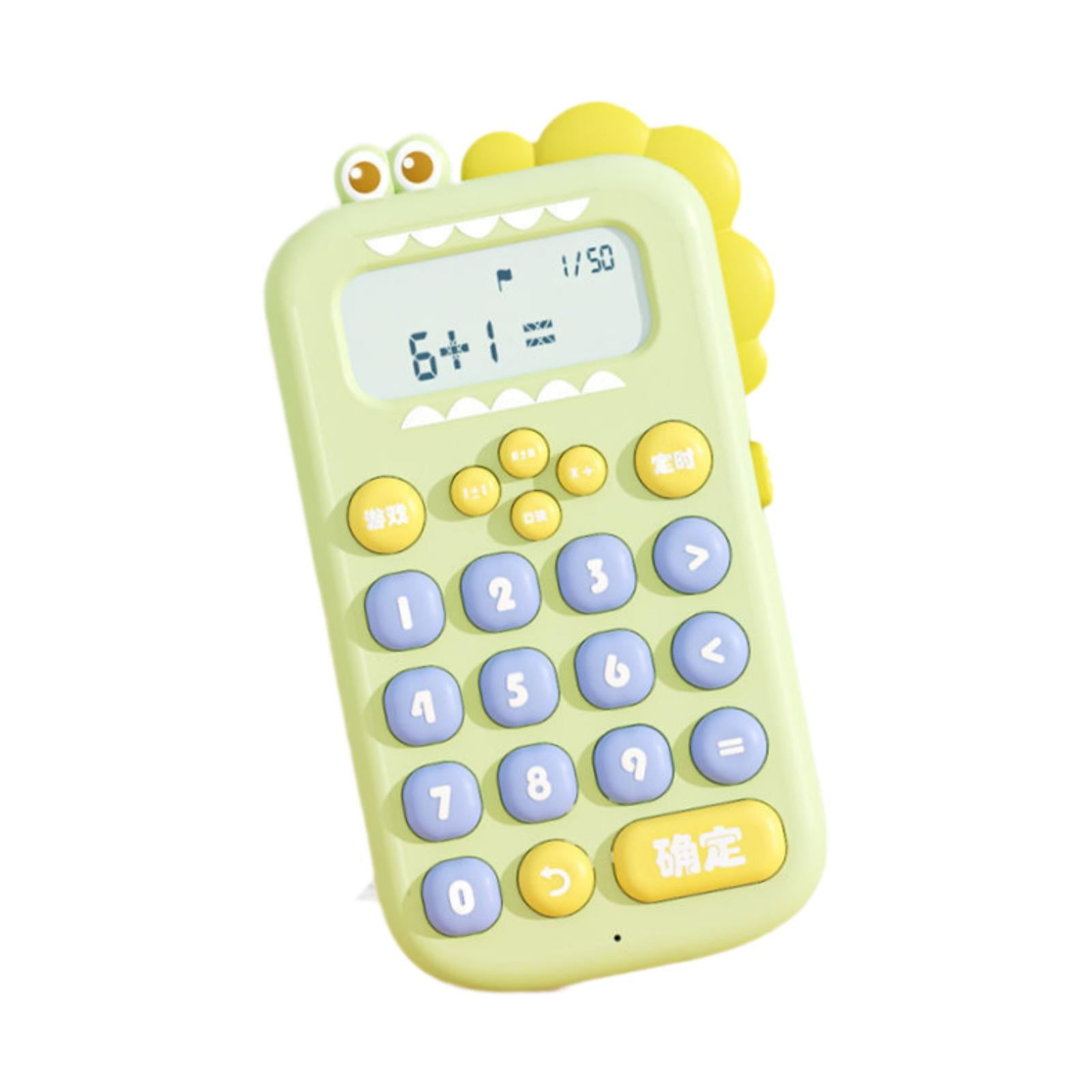 LeeQinersw Dinosaur Calculator Office Desktop Calculator Teaching Aids Intelligent Learning Green