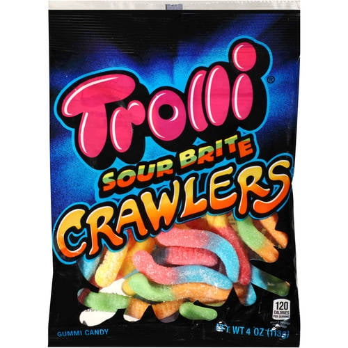 Trolli, Sour Brite Crawlers Gummi Candy, 4 Oz - Walmart.com