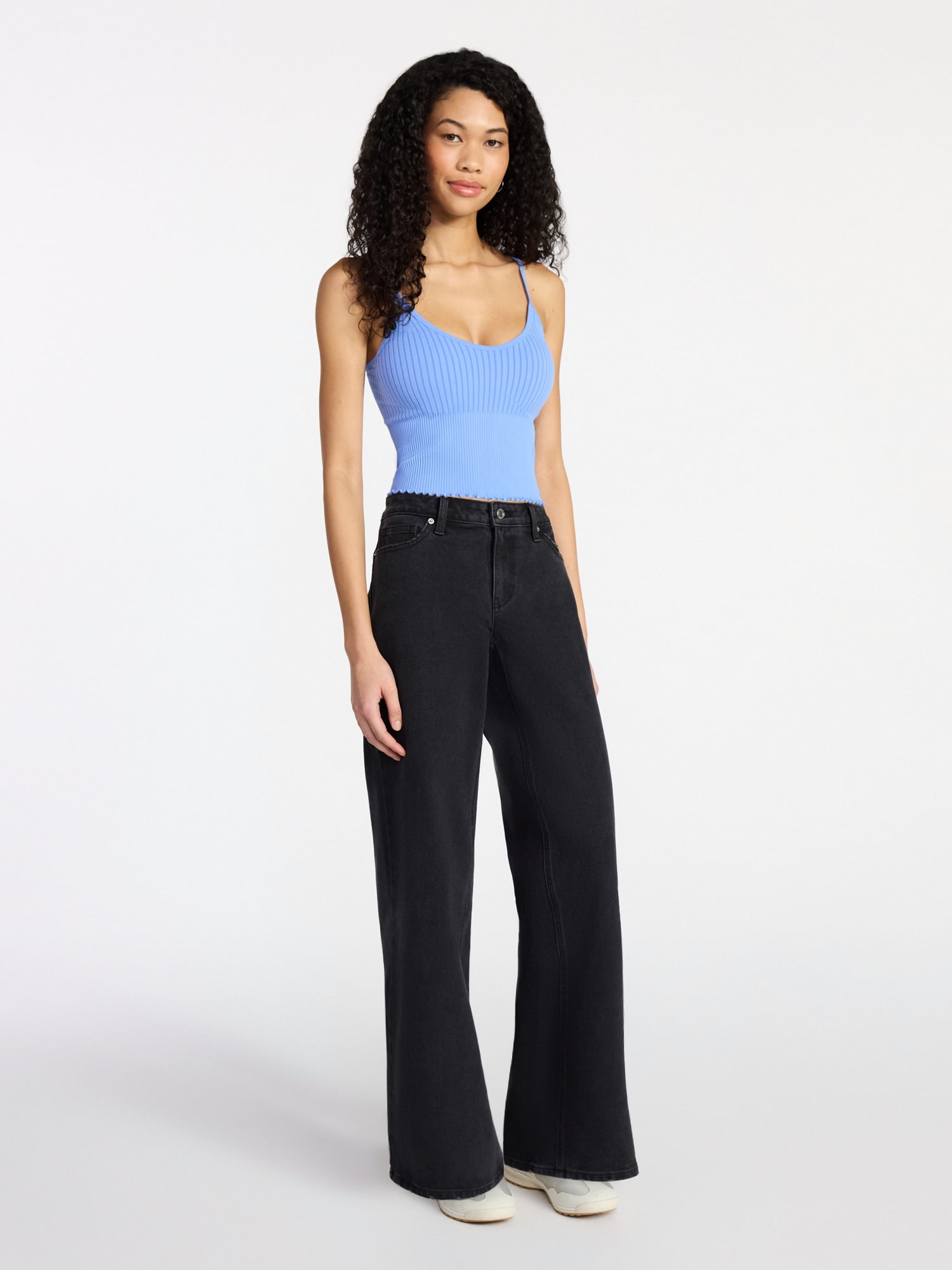 No Boundaries Cropped Cami, Women's Plus