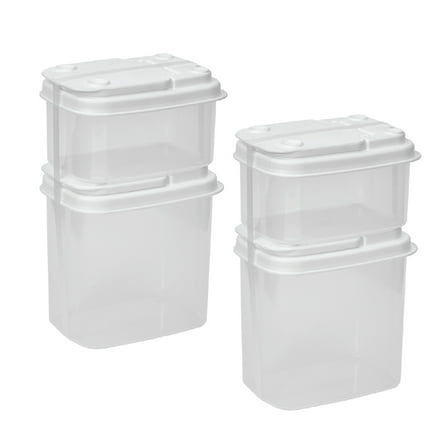 Buddeez Plastic Storage Canisters with Flip Lids, Set of 4