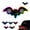 Multicolor, variant on Solar-Powered Bat Night Car Light Cool Glow Projection for Vehicles, USB Wireless Led Vehicle Interior Night Atmosphere Projection Lamp, Motion Sensor Window Suction Glow Accent Light