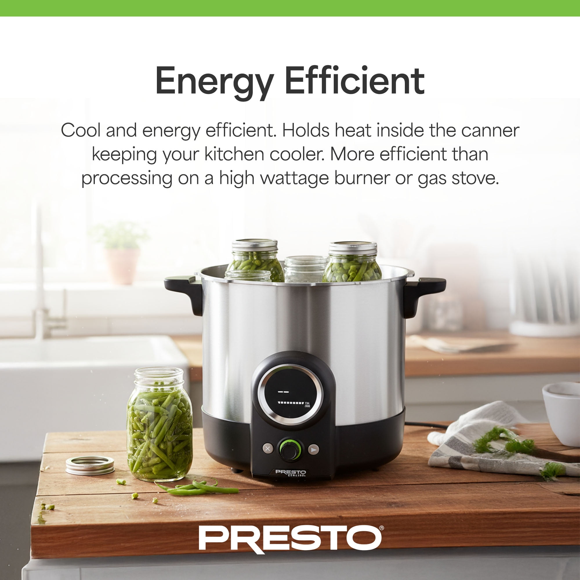 Presto 23 Qt Digital Pressure & Water Boiling Canner with LED