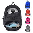 thumbnail image 1 of WOLT | Bolsa fútbol juvenil + Mochila baloncesto, voley y fútbol americano + compartimento zapatos y pelota (negro), 1 of 3