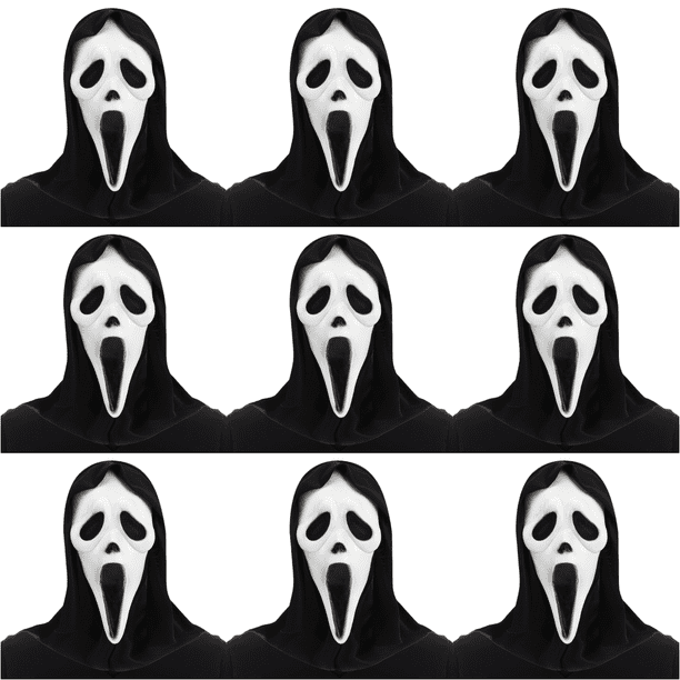 Máscara Halloween Látex Grito Disfraz para Adultos Cosplay