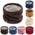 thumbnail image 2 of Pekkaxy Knitted Neck Warmer, Knitting Fleece Scarf Gaiter Mask ski, Fleece Lined Winter Scarves for Men & Women, 2 of 8