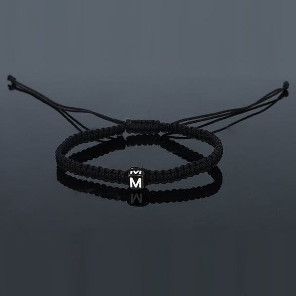 Handmade Initial String Bracelets for Women Men Minimalist Braided Rope Jewelry for Couples Boys Girls -
