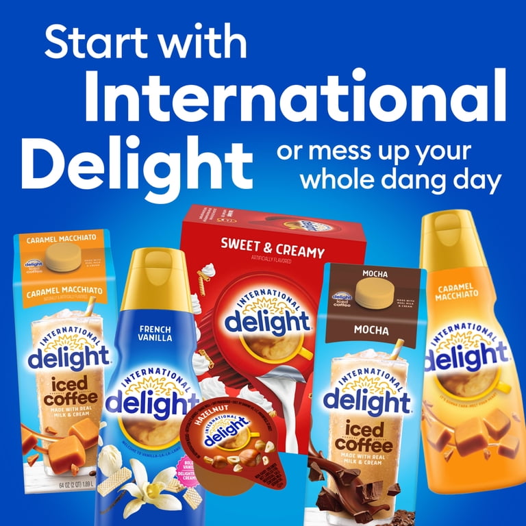 International Delight Liquid Coffee Creamer Singles, Sweet & Creamy, 24  Count, 0.44 fl oz - Walmart.com