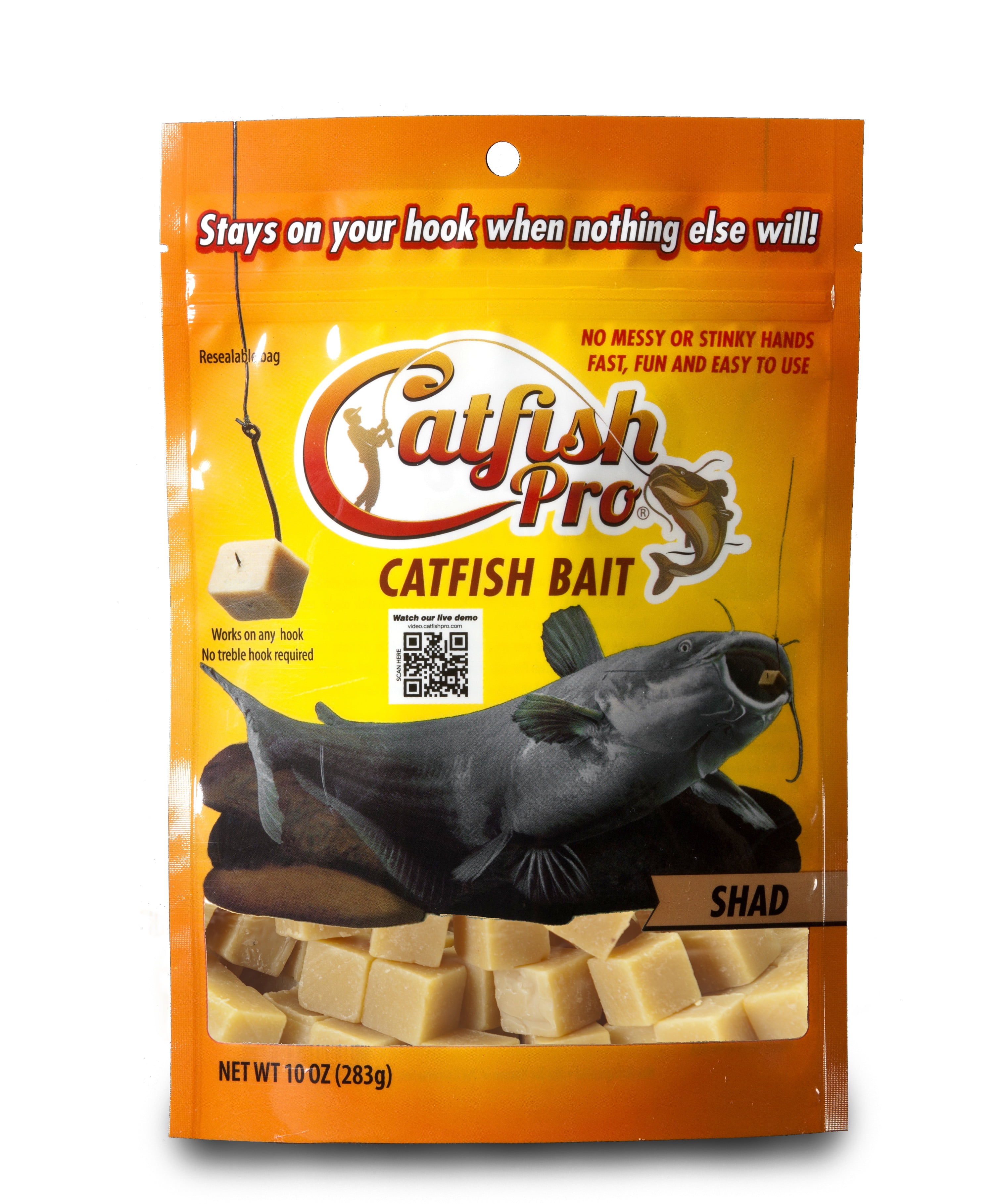 100% Liver Stays on the Hook! Bait Binder™ Catfish Cubes 