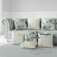 thumbnail image 5 of Sunny Blooms Throw Pillow with Removable Cover in Blue 16x16, 5 of 6
