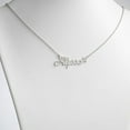 thumbnail image 2 of Personalized Planet Women's Sterling Silver or Gold over Silver Script Nameplate with Cross Necklace, 2 of 2