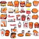 thumbnail image 2 of Charms 1pcs Food fried chicken Series Zapatos Encantos De Dibujos Animados Pin Crocs Aceessories Jibbitz diy Zapatillas Decorar Regalos Para Niños, 2 of 3