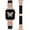 Black/Rose Gold, variant on Slim Braided Magnetic Band Compatible with Apple Watch Band 38/40/41/42/44/45/46/49mm Women, Thin Stretchy Nylon Celtic Knot Dressy Strap for iWatch Series 11 10 9 8 7 6 5 4 SE Ultra 3 2 1