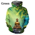 thumbnail image 4 of Sudadera con capucha con estampado 3D de Buda Shakyamuni para hombre y mujer, de gran tamaño, de manga larga, de diseñador, 4 of 5