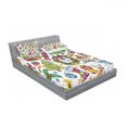 thumbnail image 3 of Christmas Bedding Set with Sheet & Covers, Xmas Elements Candies Snowman Fir Sweets Celebration Kids Nursery Theme, Printed Bedroom Decor 2 Shams, 4 Sizes, Multicolor, by Ambesonne, 3 of 3