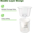 thumbnail image 6 of RotHome Self Watering Planters 4.7 Inch Self Watering Pots for Indoor Plants with Wick Rope, Clear Nursery Pots with Drainage for African Violets, Orchids, Succulents, Herbs, House Plants, 6 of 10