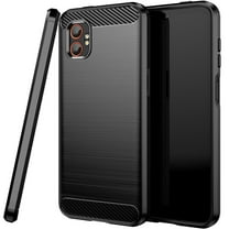 CoverON For Samsung Galaxy XCover7 Pro Phone Case, Slim Lightweight TPU Minimal Cover Carbon Fiber, Black
