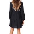 thumbnail image 4 of LLYwey Womens Maxi Dresses 2024 V-Neck Long Sleeve Solid Loose Dress Lantern Sleeve Fashion Dress New A-Line Dresses Black Xxl, 4 of 7