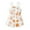 Orange, variant on Girls Print Jumpsuits Cotton Blend Toddler Summer Sleeveless Jumpsuit Cartoon Flower Print Outwear Clothes Fall Winter One Piece Romper,2-3Y