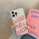 thumbnail image 2 of Wish Me Luck Funda para iPhone 13 Fundas para iPhone 15 Pro Max 11 16 12 14 XR X Xs 15pro 16promax Fundas de silicona transparentes Bumper, 2 of 5