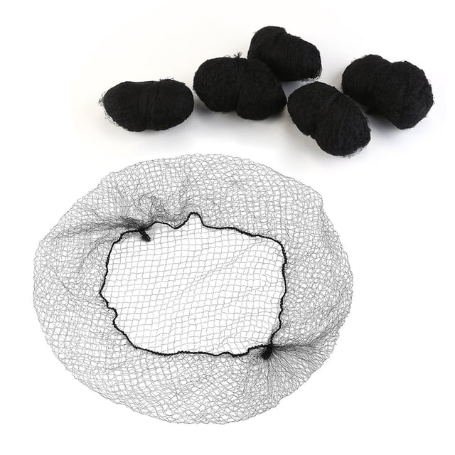 EcoNesxp Perruque en Maille Élastique Invisible 50cm 100 Pcs pour Service Alimentaire de Cuisine