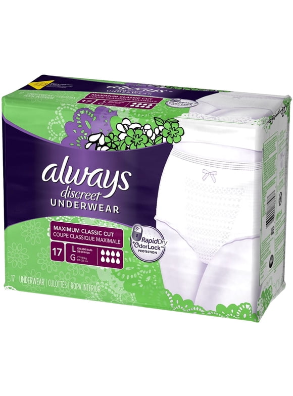 Always Discreet Underwear in Always Discreet - Walmart.com