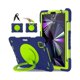thumbnail image 1 of wonim11 Case for iPad Pro 11 Inch 4th 2022/3rd 2021/2nd 2020/1st Gen 2018, iPad Air 10.9 Inch 2022/2020 5th/4th Generation Case with Pencil Holder/360° Rotating Handle Stand, Navy+Green, 1 of 1