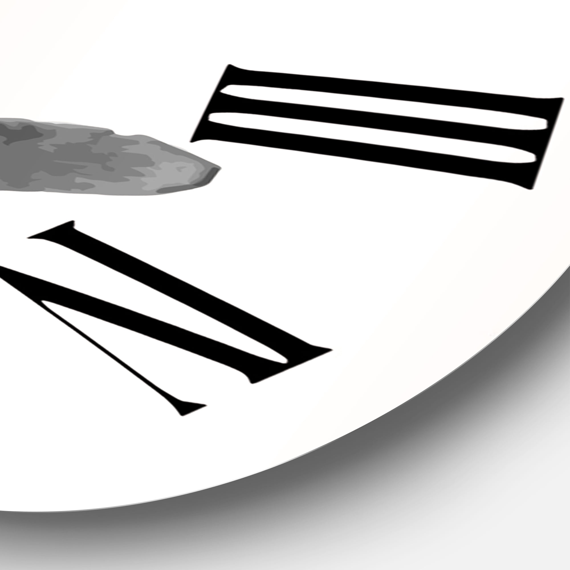 Designart 'Abstract Tropical Leaf Ii' Modern Wall Clock