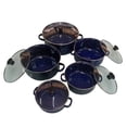 thumbnail image 3 of Juego de ollas con tapa de Peltre 10 pz International Azul Shorbull, 3 of 7