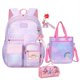 thumbnail image 2 of Kawaii School Backpack For Girls Kids Cute Student School Bag With Pen Bag Starry Rainbow Bookbag Elementary School Travel Bag, 2 of 4