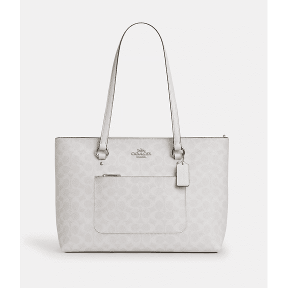 Coach Women’s Station Tote Bag in Signature Canvas, Designer Shoulder Handbag, Style CCD69