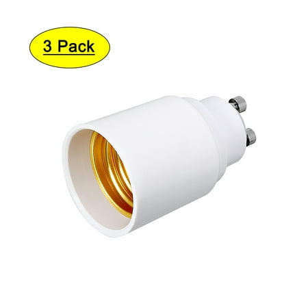 

3pcs 100-240V 4A GU10 to E27 Socket Adapter PBT Lamp Bulb Holder