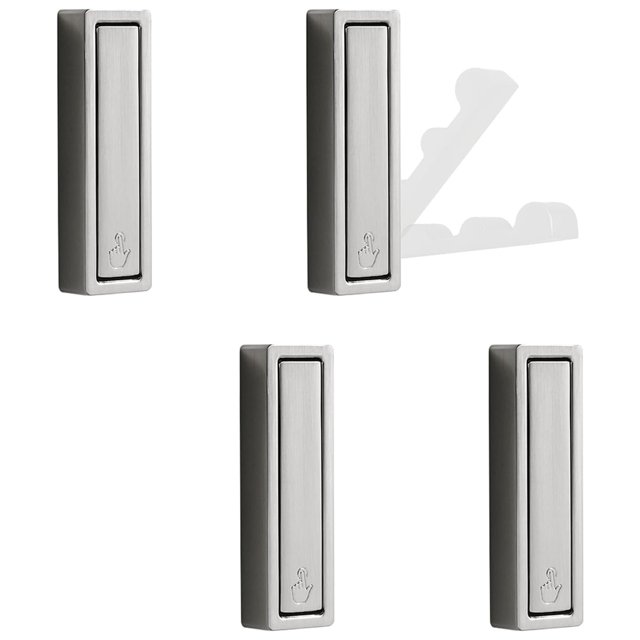 Ganchos de pared dorados, ganchos de pared resistentes para colgar abrigos, toallas, mochilas y bolsos. Ganchos para toallas de oro cepillado en el baño.