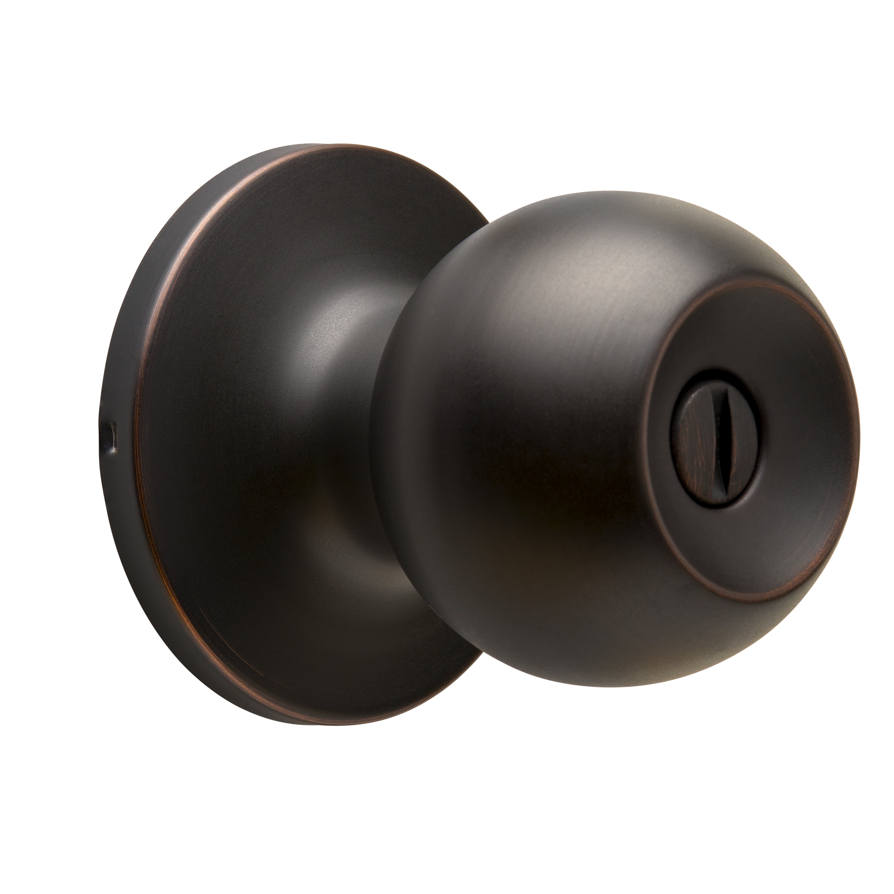 Mountain Security Privacy Door Knob, Ball, Tuscan Bronze Finish