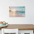 thumbnail image 3 of Beach Canvas Wall Art Bathroom: Seascape Coastal Picture Ocean Sunset Scene Print Tropical Seaside Painting Sea Seashore Artwork for Living Room Bedroom Decorations 20 x 16 Inches, 3 of 6