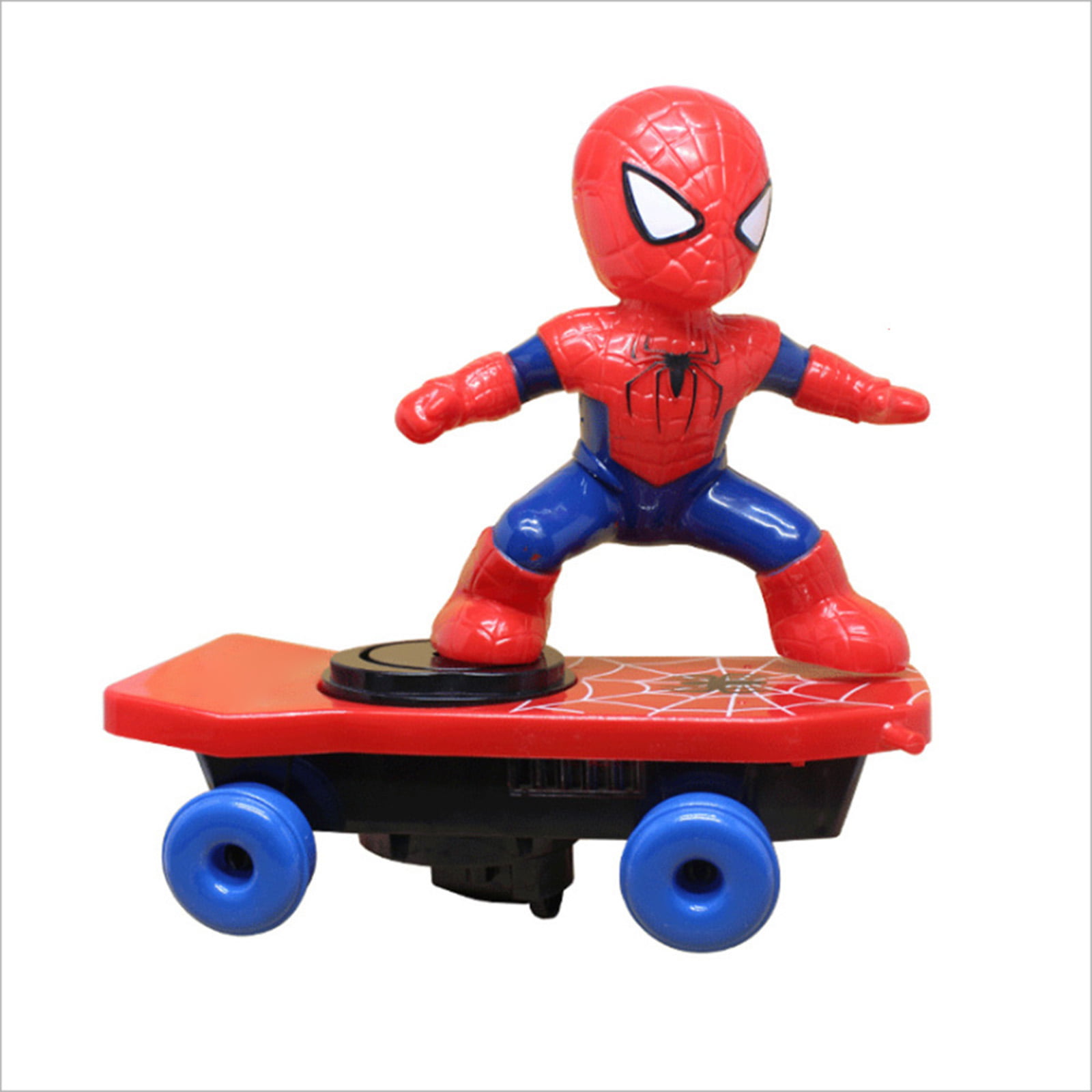 2.4GHZ Spiderman 4CH Radio RC Car Scooter Skateboard 360° Rotation Kids Toy Gift 