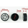 thumbnail image 4 of Rubber wheels 10 Pcs 4.8CM Diameter Toy Car Accessories DIY Round Rubber Small Wheels DIY Handmade Car Crafts Supplies for Home Kids Children (1:10, Black), 4 of 8