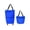Blue, variant on Foldable Rolling Shopping Bag, Portable Collapsible Grocery Tote Bag with Wheels for Supermarket Travel, Foldable Trolley Bag Utility Cart for Women Men Seniors, Red