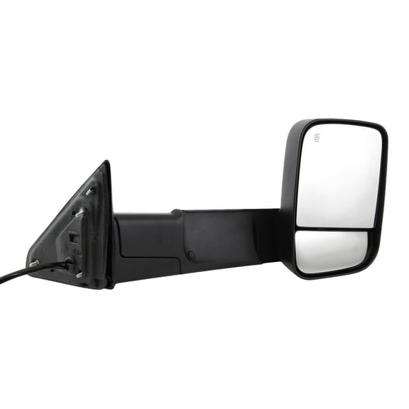 MIRROR Compatible For 2013-2018 Ram 1500 2500 Right Passenger Towing Heated Power Glass In-housing Signal Light Textured Black
