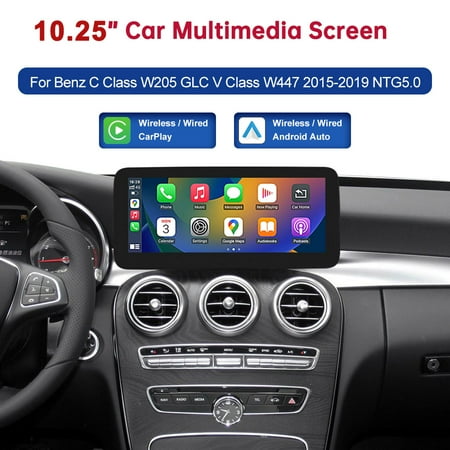 10.25 Inch Linux Touch Screen for Mercedes Benz W205 GLC C V Class W447 2015-2019 GPS With Wireless Carplay Android Auto Car Multimedia