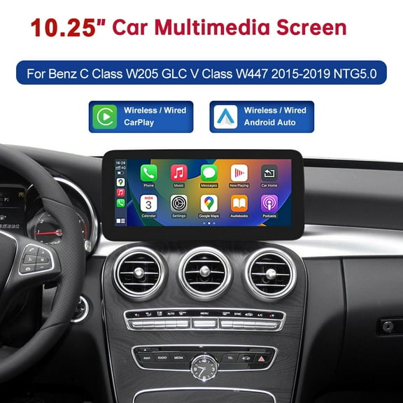 10.25 Inch Linux Touch Screen for Mercedes Benz W205 GLC C V Class W447 2015-2019 GPS With Wireless Carplay Android Auto Car Multimedia