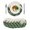 Off-White, variant on 13 Inch Round Placemats Set of 6, Palm Leaves Tropical Non Slip Heat Insulation PP Table Mats, Green Botanical Summer Green Ombre Washable Place Mats for Kitchen Dining Party Table Decor