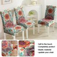 thumbnail image 5 of Colorful and Classic Paisley Vintage Dining Chair Covers Set of 4 Featuring Bohemian Floral Ethnic Retro Patterns Washable Polyester Stretch Slipcovers Removable Protector for Chic Home Decor, 5 of 7